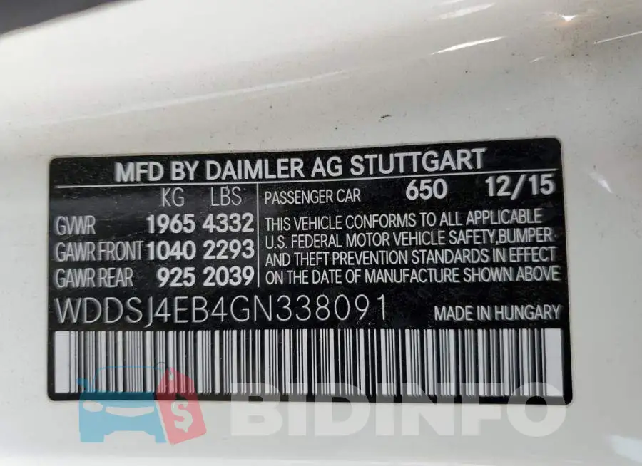 WDDSJ4EB4GN338091 Photo# 10