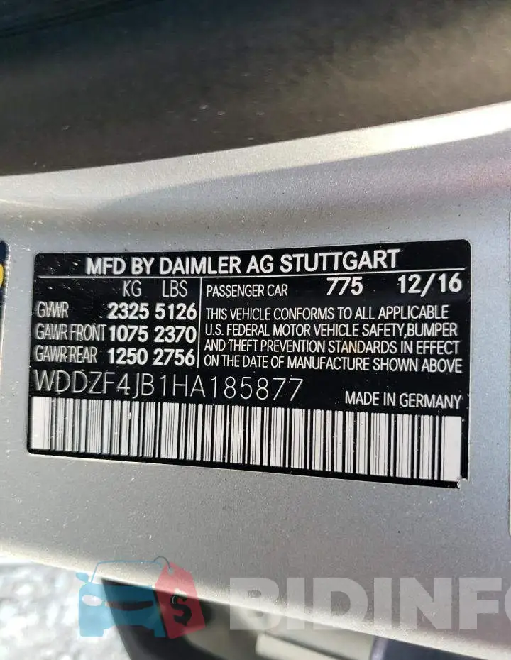 WDDZF4JB1HA185877 Photo# 12