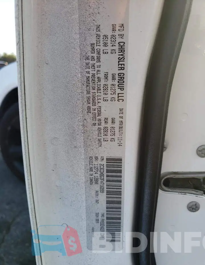 2C3CDXBG3FH716999 Photo# 10