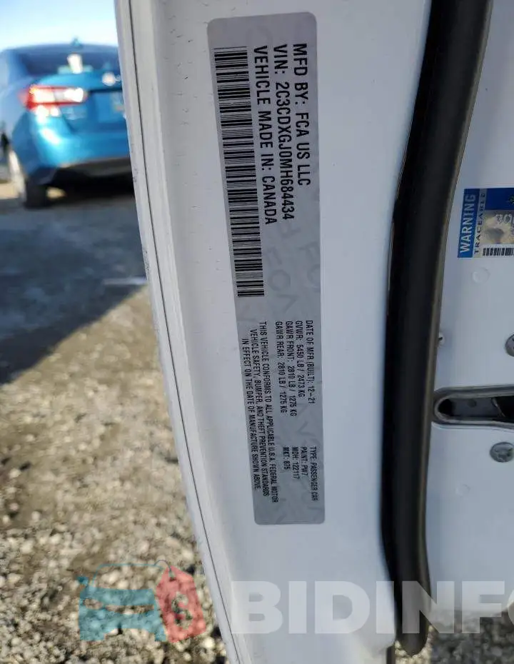2C3CDXGJ0MH684434 Photo# 10