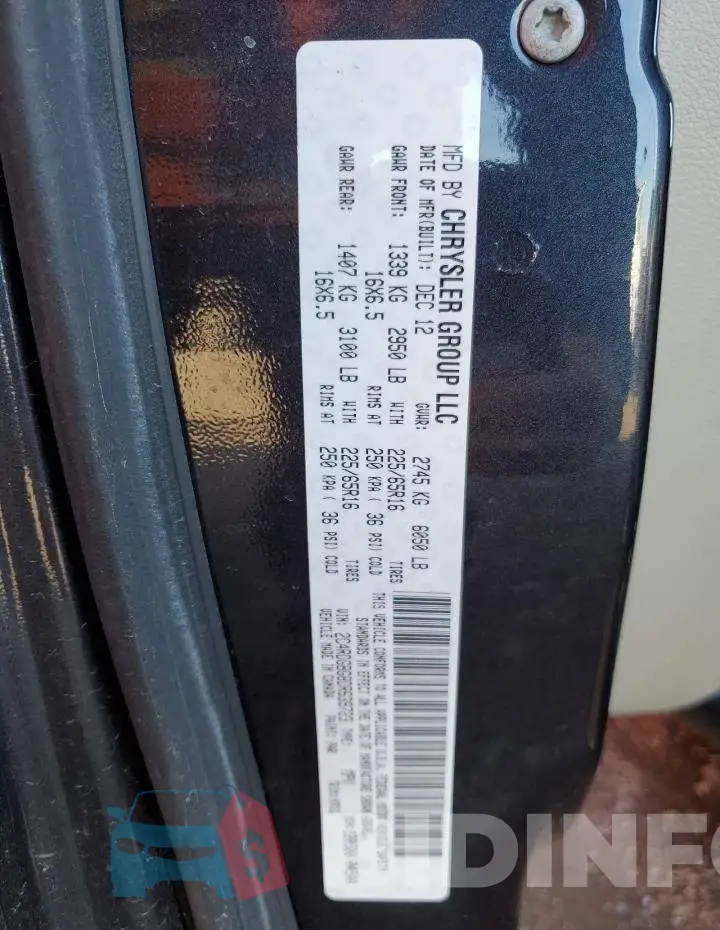 2C4RDGBG8DR639723 Photo# 10