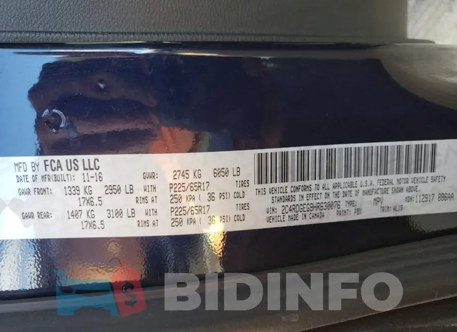 2C4RDGEG9HR630076 Photo# 10