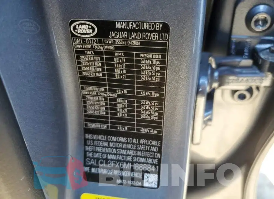 SALCL2FX6MH888841 Photo# 10