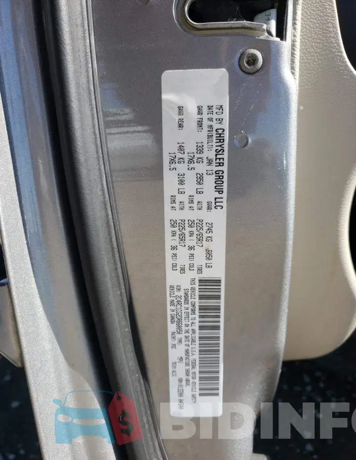 2C4RC1CG2DR660050 Photo# 10