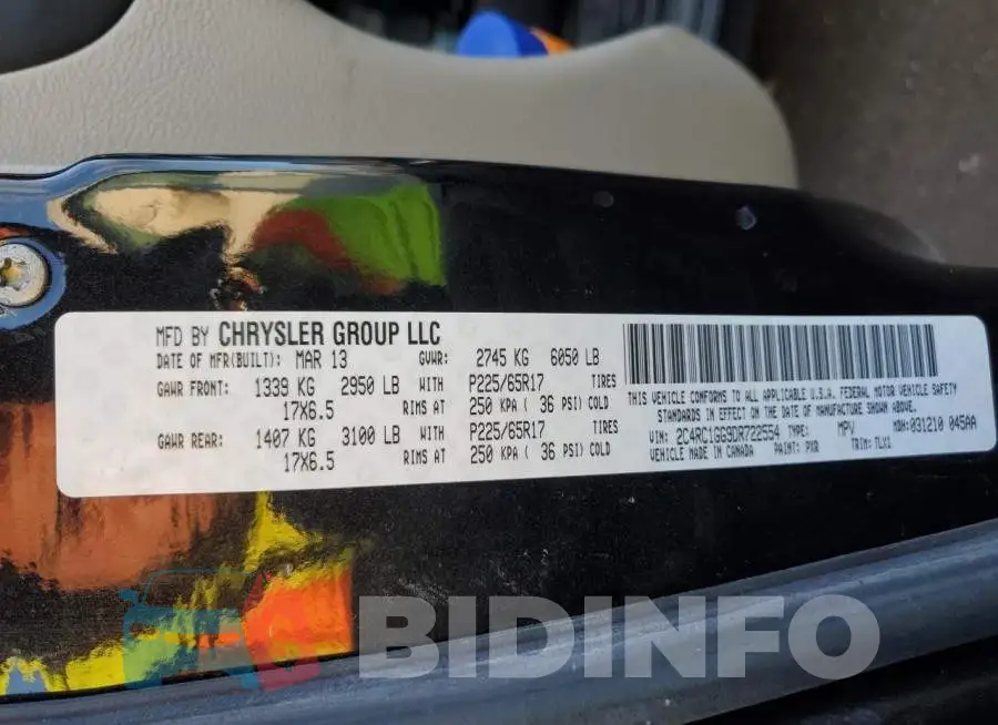 2C4RC1GG9DR722554 Photo# 13