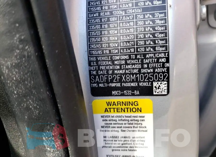 SADFP2FX8M1025092 Photo# 10