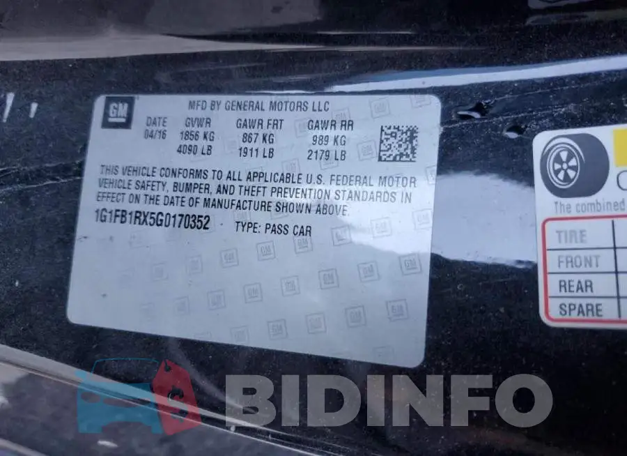 1G1FB1RX5G0170352 Photo# 12