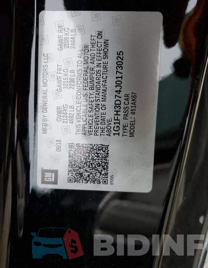 1G1FH3D74J0173025 Photo# 12