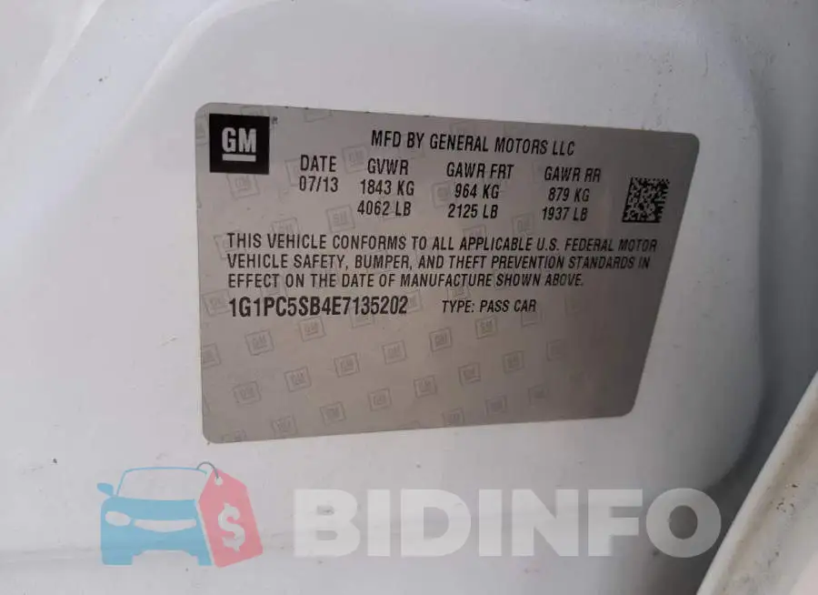 1G1PC5SB4E7135202 Photo# 10