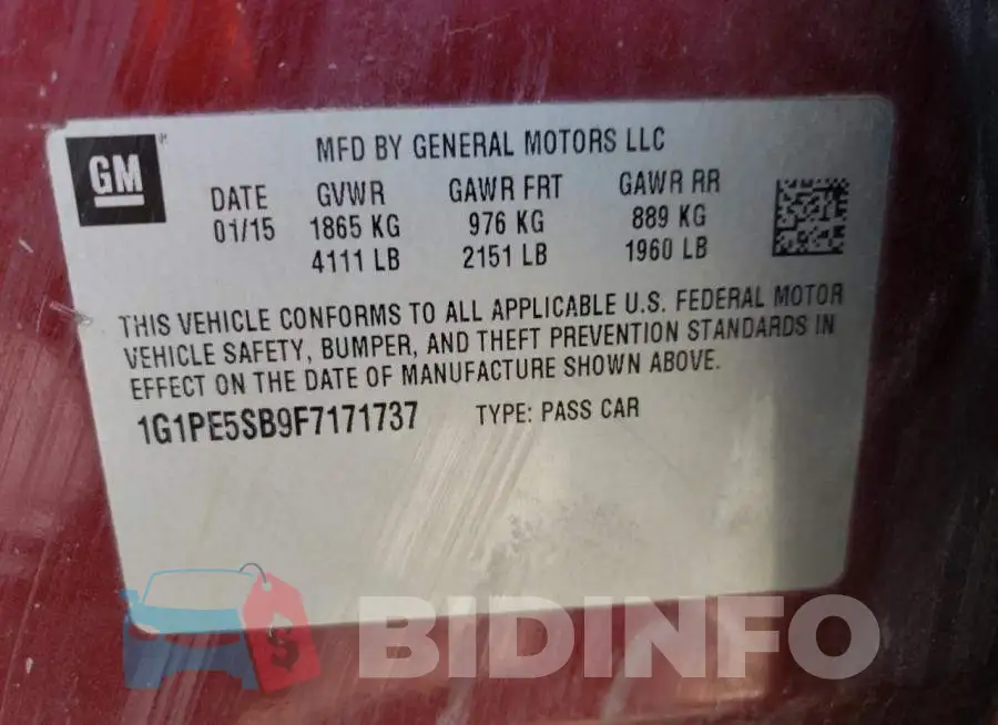 1G1PE5SB9F7171737 Photo# 10