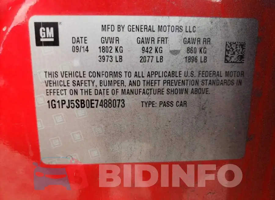 1G1PJ5SB0E7488073 Photo# 12