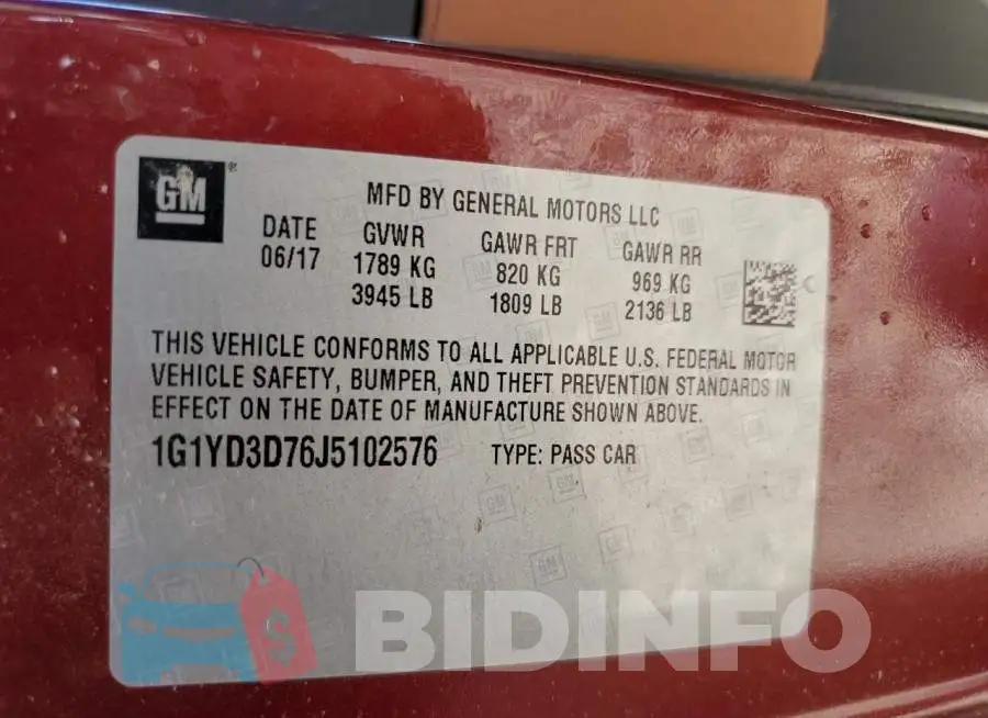 1G1YD3D76J5102576 Photo# 12