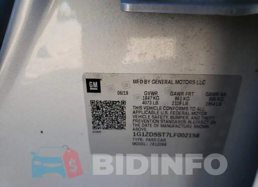 1G1ZD5ST7LF002158 Photo# 10