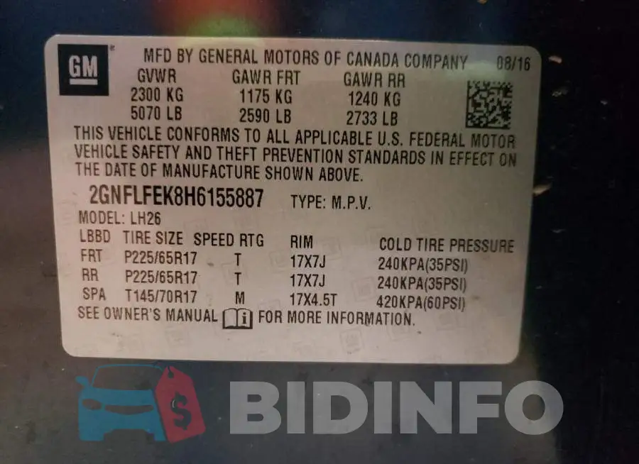 2GNFLFEK8H6155887 Photo# 14