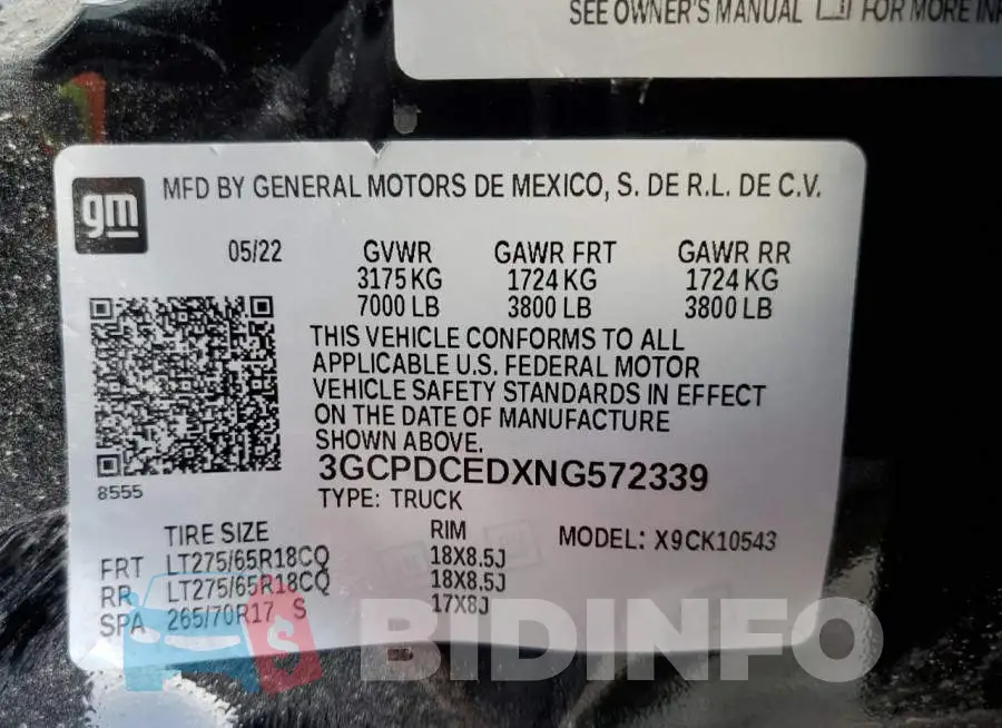 3GCPDCEDXNG572339 Photo# 12