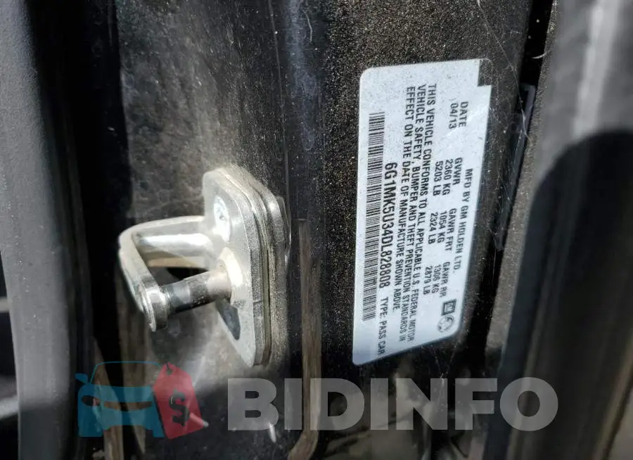 6G1MK5U34DL828808 Photo# 10