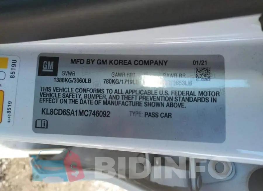 KL8CD6SA1MC746092 Photo# 10