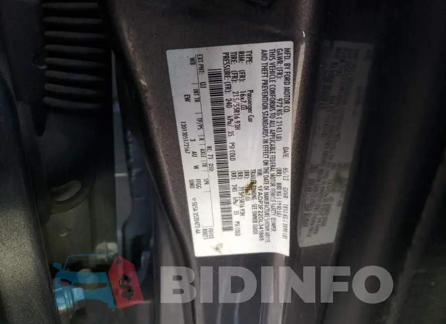 1FADP3F22DL341885 Photo# 12