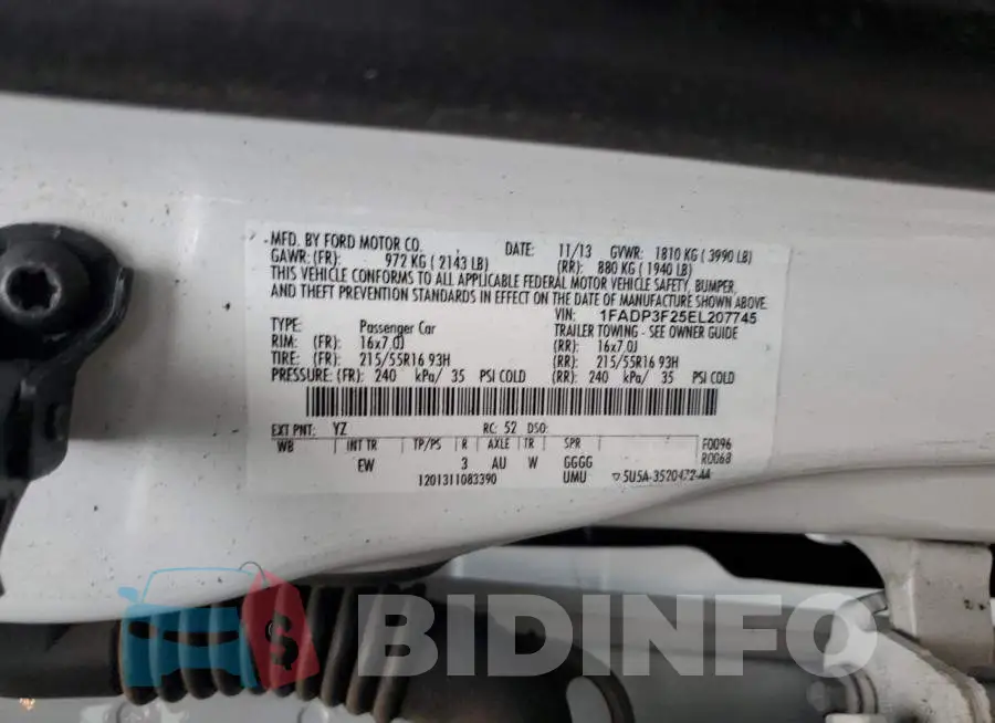1FADP3F25EL207745 Photo# 12