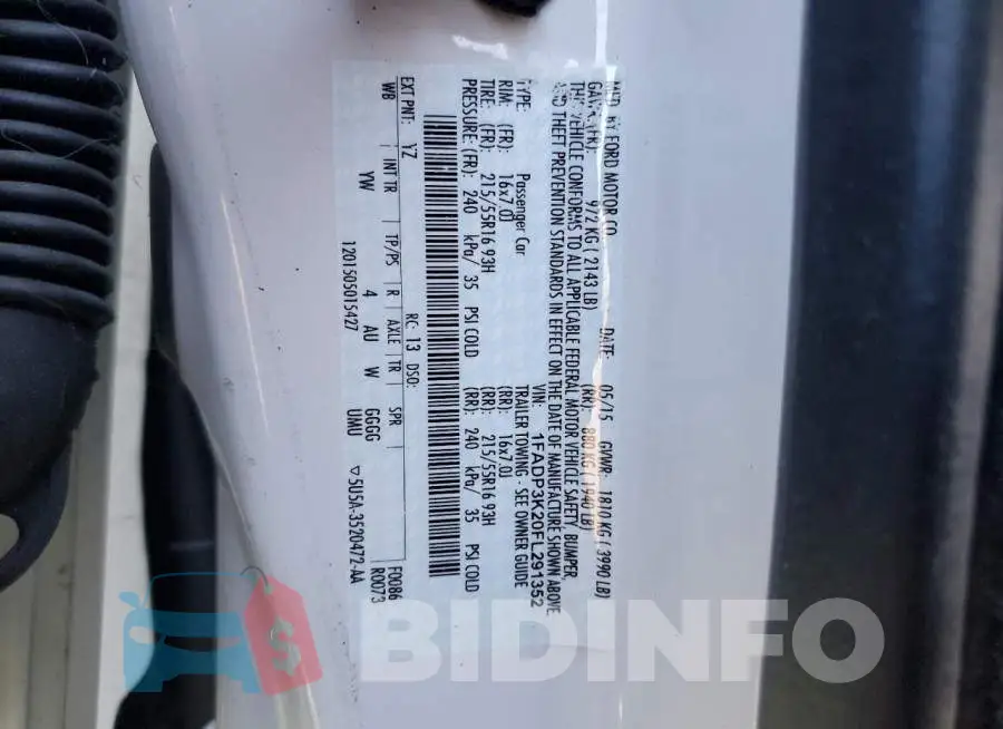 1FADP3K20FL291352 Photo# 12