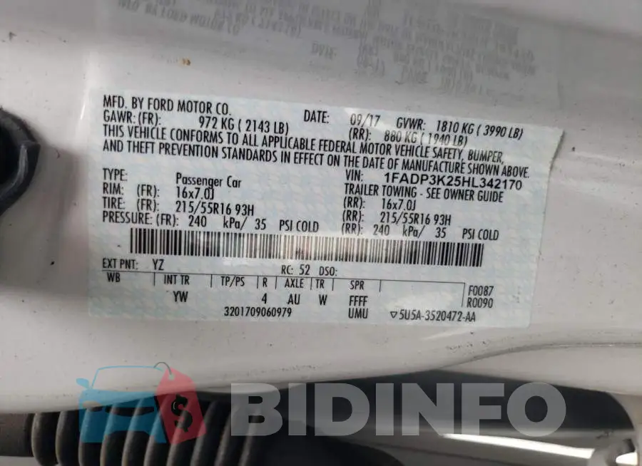 1FADP3K25HL342170 Photo# 10