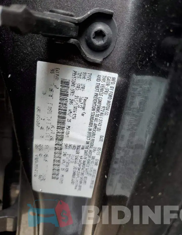 1FADP3K2XFL317004 Photo# 10