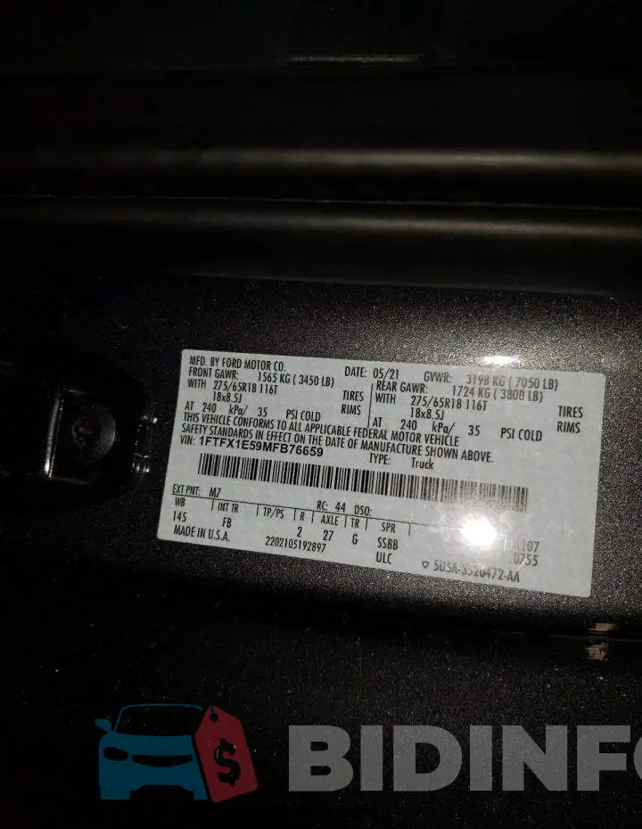 1FTFX1E59MFB76659 Photo# 10
