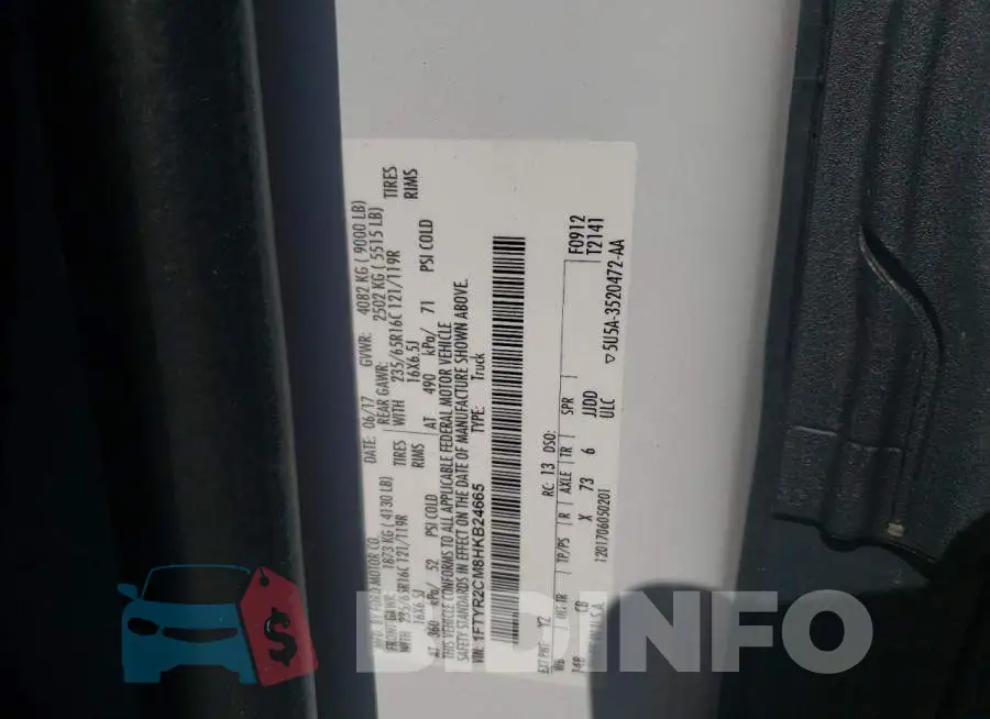 1FTYR2CM8HKB24665 Photo# 10