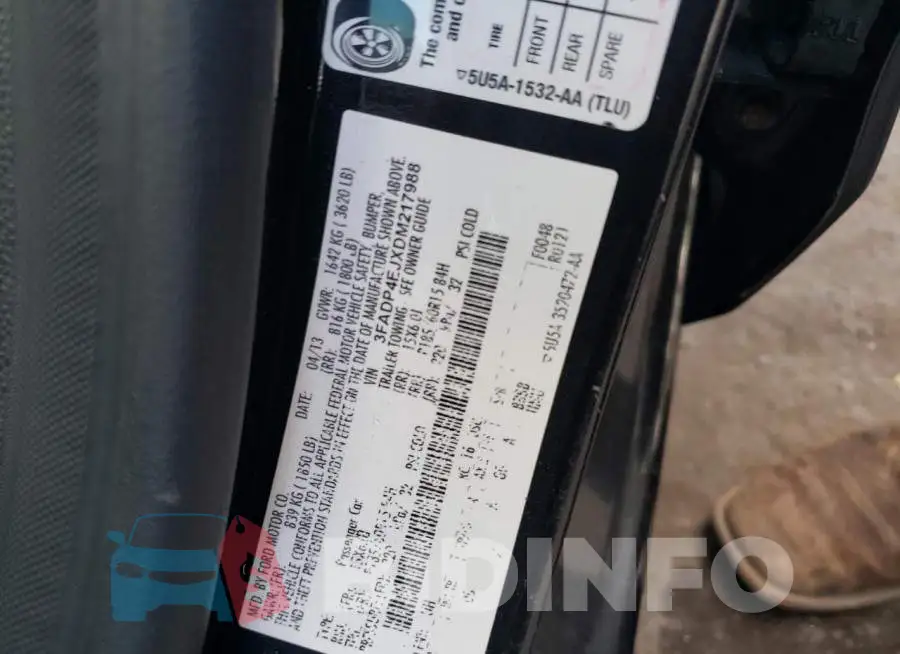 3FADP4EJXDM217988 Photo# 10