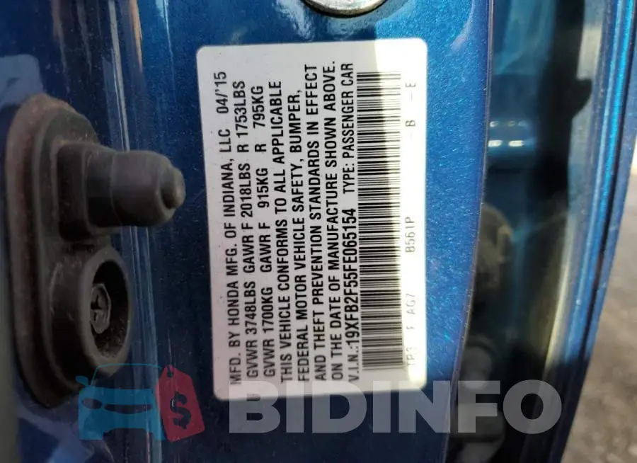 19XFB2F55FE065154 Photo# 10