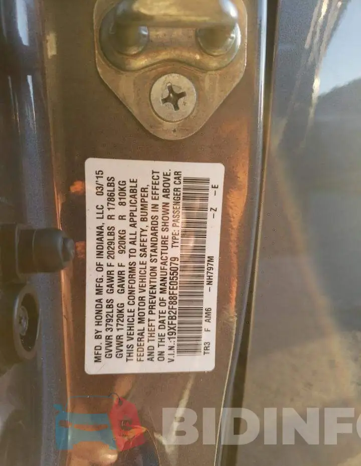 19XFB2F88FE055079 Photo# 12