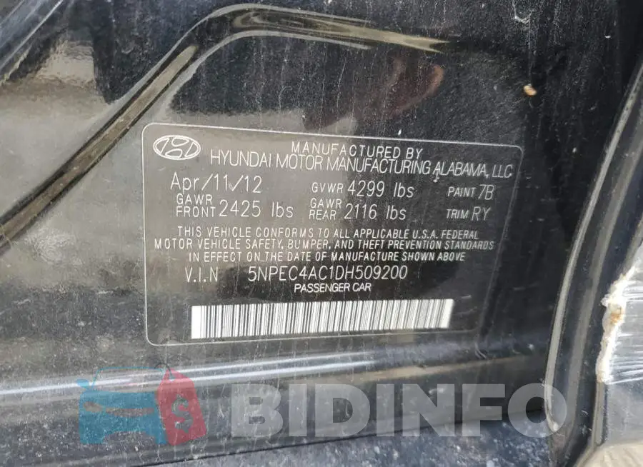 5NPEC4AC1DH509200 Photo# 12
