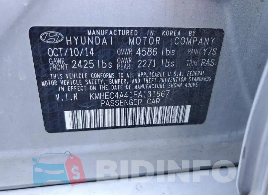 KMHEC4A41FA131667 Photo# 12