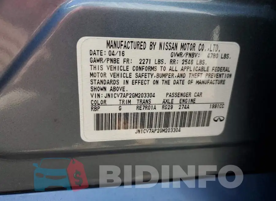 JN1CV7AP2GM203304 Photo# 10