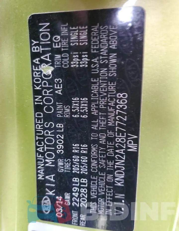 KNDJN2A28E7727368 Photo# 10