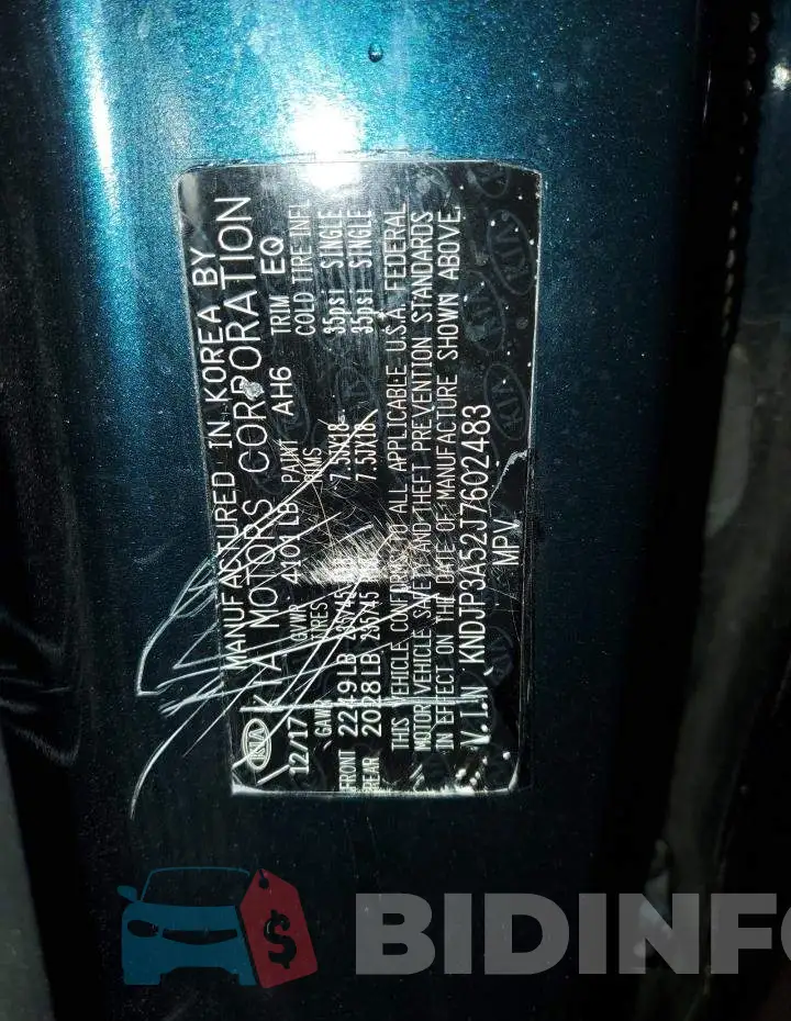 KNDJP3A52J7602483 Photo# 12
