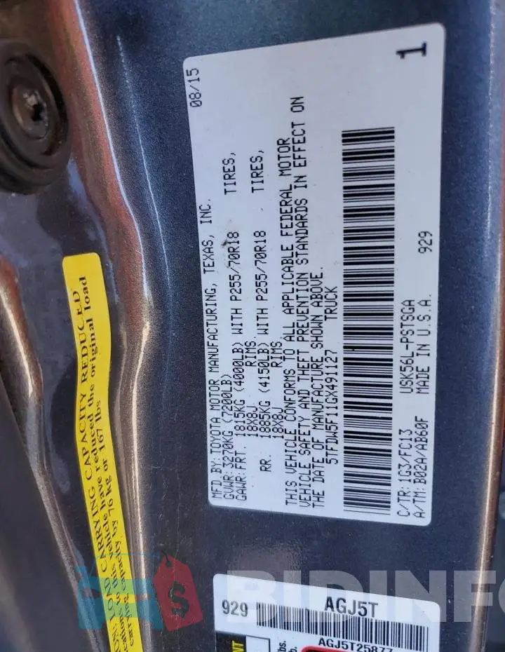 5TFDW5F11GX491127 Photo# 10