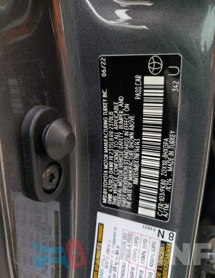 NMTKHMBX7NR146143 Photo# 10