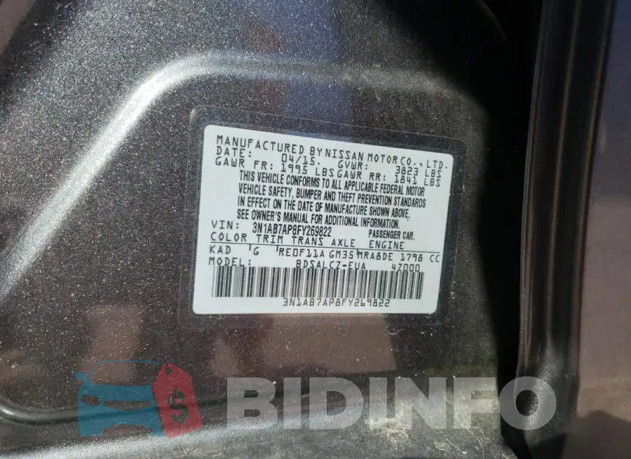 3N1AB7AP8FY269822 Photo# 10