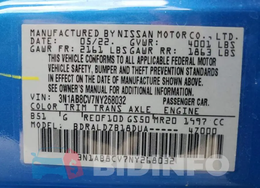 3N1AB8CV7NY268032 Photo# 10