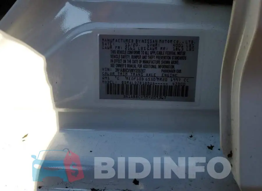 3N1AB8CV9MY209367 Photo# 12