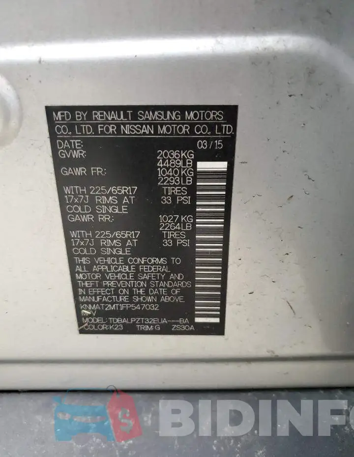 KNMAT2MT1FP547032 Photo# 10