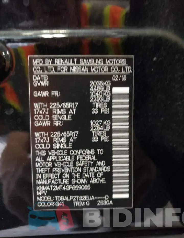 KNMAT2MT4GP659065 Photo# 10