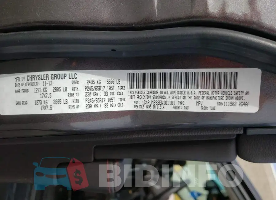1C4PJMBS2EW161181 Photo# 10