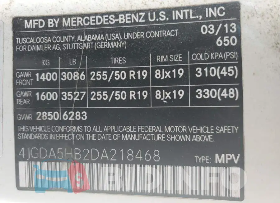 4JGDA5HB2DA218468 Photo# 10