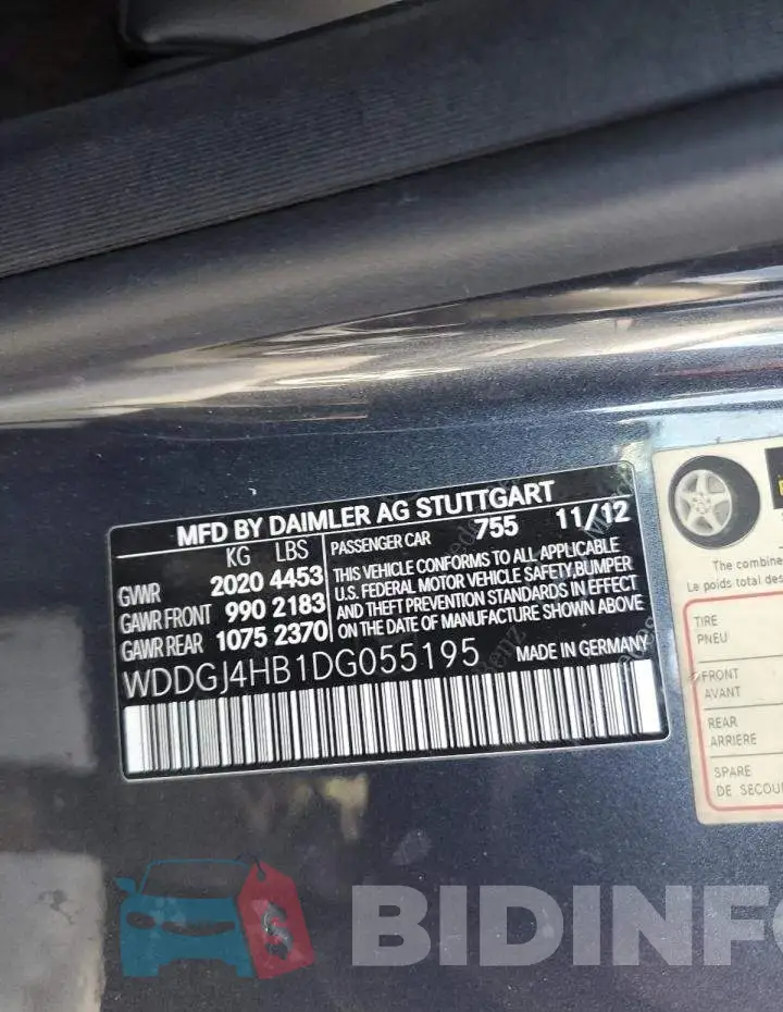 WDDGJ4HB1DG055195 Photo# 12
