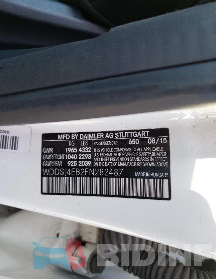 WDDSJ4EB2FN282487 Photo# 12