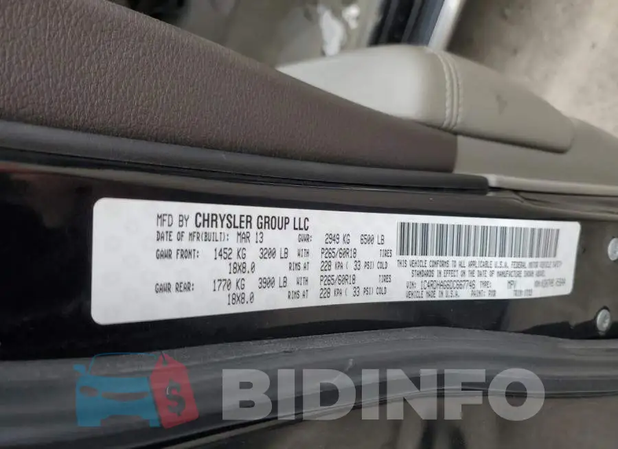 1C4RDHAG6DC667746 Photo# 13