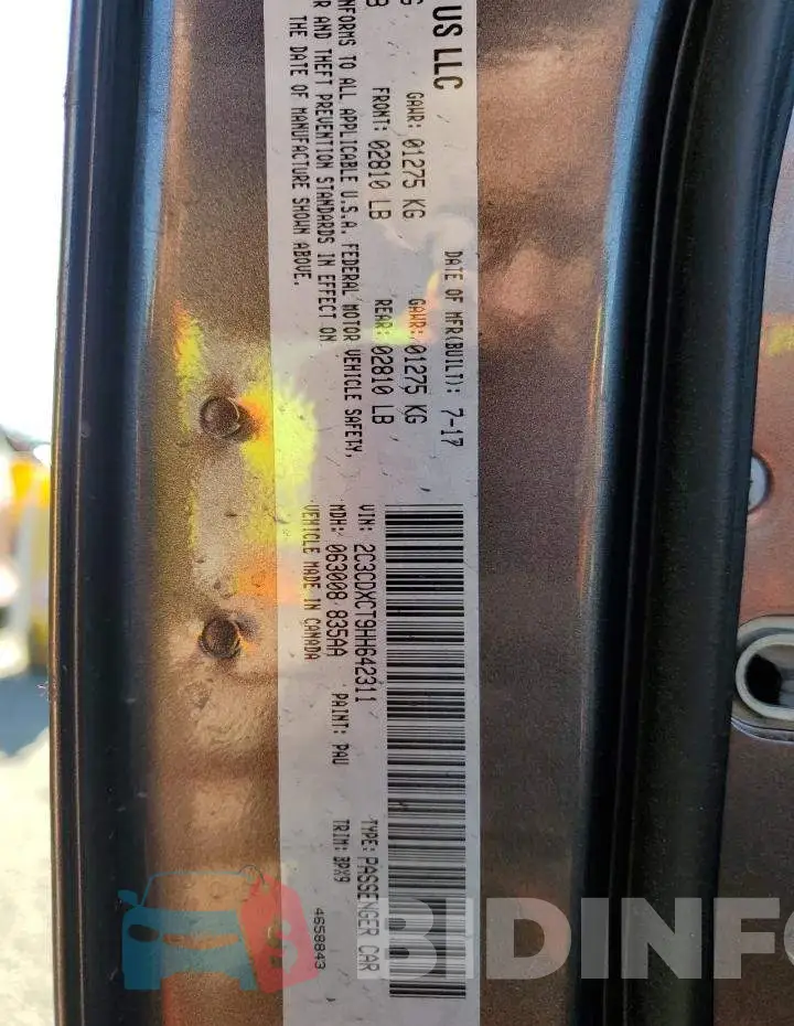 2C3CDXCT9HH642311 Photo# 10