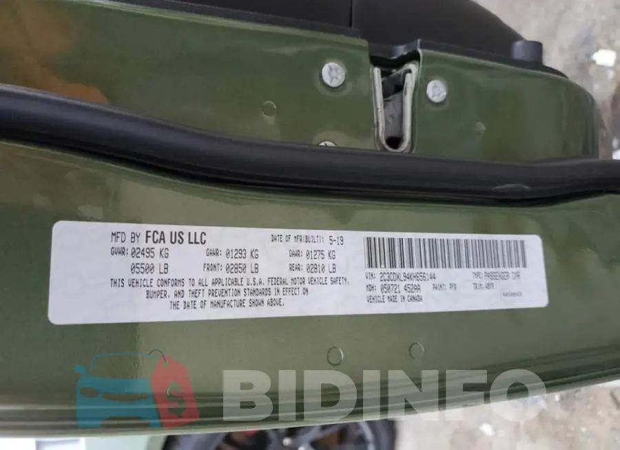 2C3CDXL94KH656144 Photo# 12